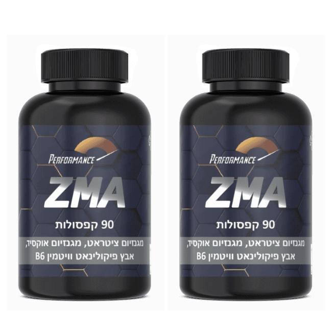 ZMA | זד אמ איי - אבץ מגנזיום וויטמין B6 520 מ"ג מבצע 1+1 מתנה