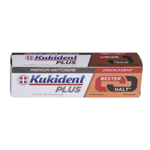 משחה להצמדת שיניים תותבות Kukident Plus