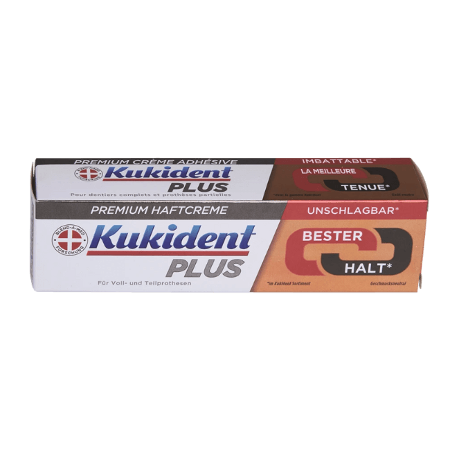 משחה להצמדת שיניים תותבות Kukident Plus