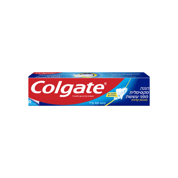 colgate משחת שיניים עם פלואוריד להגנה מפני עששת