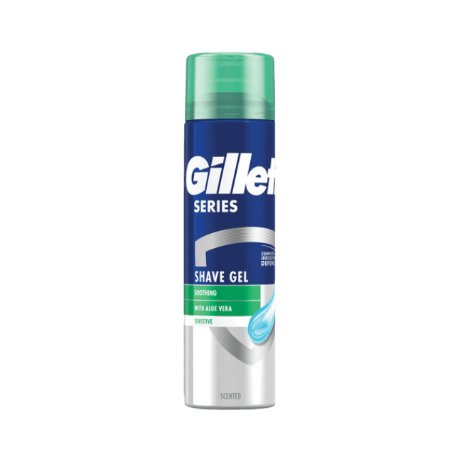 gillette series shave gel ג'ל גילוח מרגיע לעור רגיש