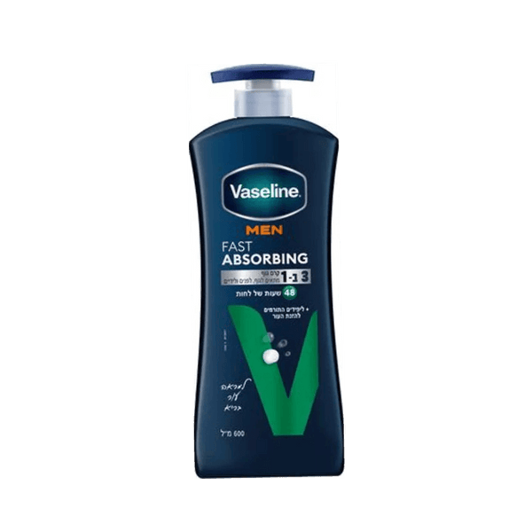 vaseline men fast absorbing | קרם גוף 3 ב 1 לגבר